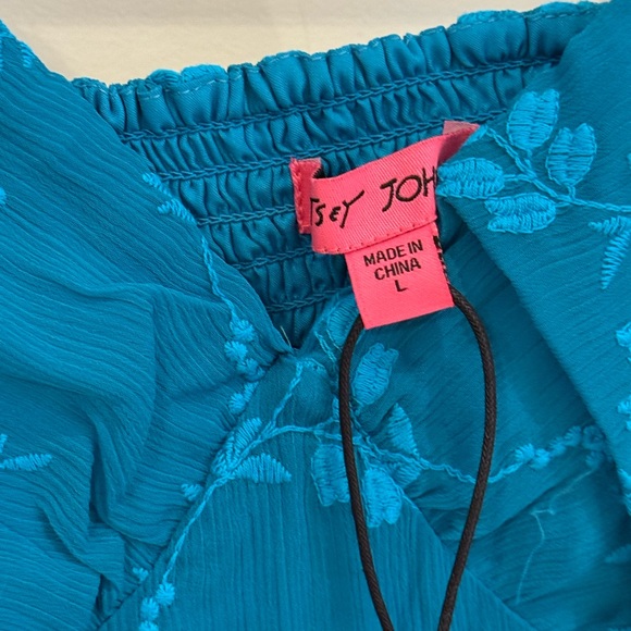 Betsey Johnson Caribbean Sea Mini Loose Shift Dress - Picture 12 of 14